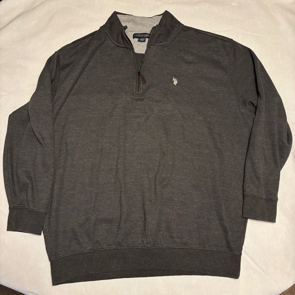U.S. Polo Association Men's Gray Sweater
